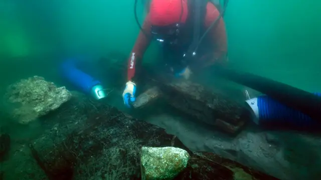 Imagen del hallazgo del Barco 17