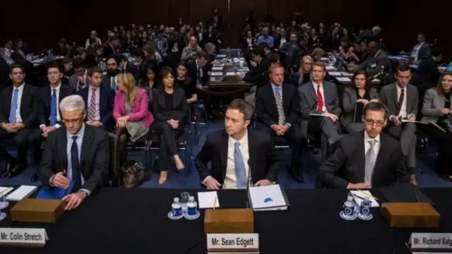 Representatives from Facebook, Twitter and Google were grilled on the issue of online disinformation at a US Senate hearing last October