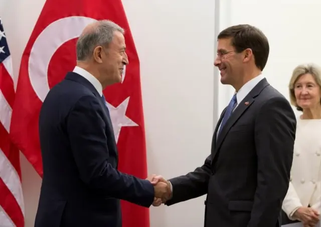 Milli Savunma Bakanı Hulusi Akar ve ABD Savunma Bakanı Mark Esper