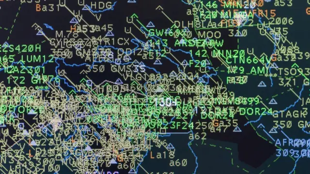 Pantalla de tráfico aéreo