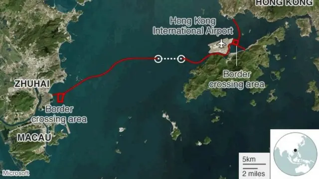 মানচিত্রে সেতুর অবস্থান