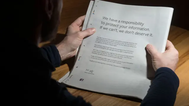 Facebook'un kurucusu Mark Zuckerberg'in gazete ilanı