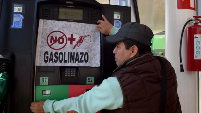 Protesta por el "gasolinazo"