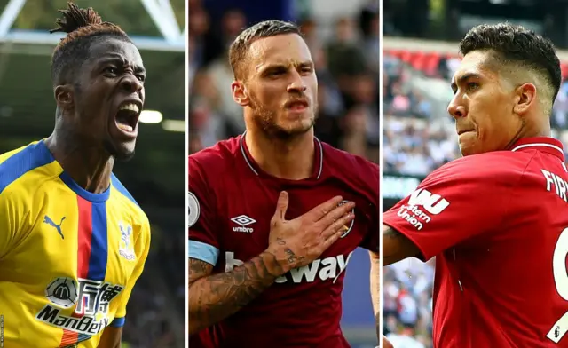 Wilfried Zaha, Marko Arnautovic, Roberto Firmino