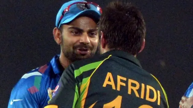 विराट कोहली और अफ़रीदी