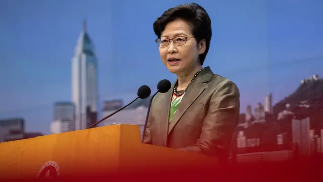 林郑月娥在香港政府总部会见记者（6/7/2021）