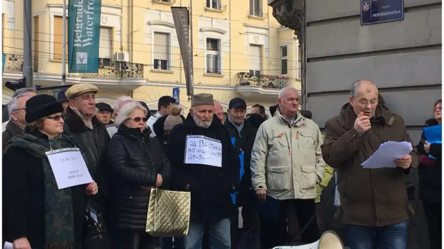 Okupljeni na protestu