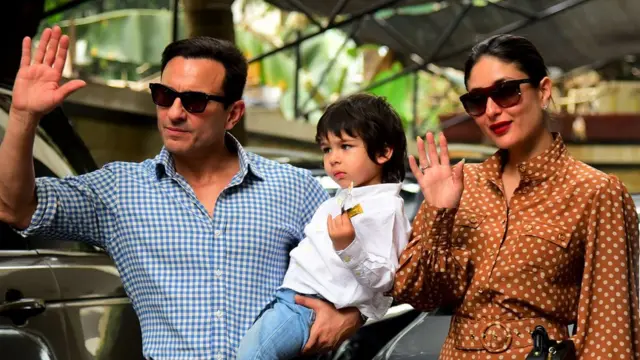 பாலிவுட் நடிகர்கள் சயீஃப் அலி கான் மற்றும் கரீனா கபூர் மற்றும் அவர்களது மகன் தைமூர் அலி கான் மும்பையில் உள்ள ஒரு தேவாலயத்தில் நடந்த கிறிஸ்துமஸ் கொண்டாட்டத்தில் கலந்து கொண்டனர்.