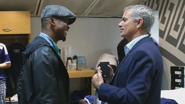 Samuel Eto'o et Jose Mourinho