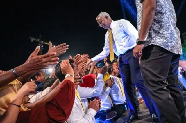 मालदीव के नवनिर्वाचित राष्ट्रपति इब्राहीम सोलिह