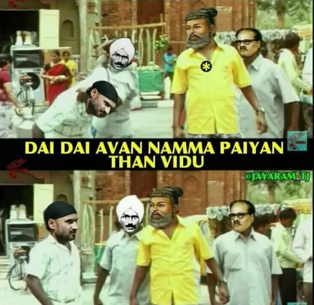 ஹர்பஜன் சிங்கின் புல்லரிக்கும் 'தமிழ்' பற்று - போட்டுத்தாக்கும் மீம் கிரியேட்டர்கள்