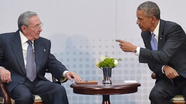 Raúl Castro y Barack Obama
