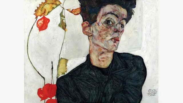 席勒画作中遭受折磨、扭曲的人物形象在维也纳几乎无人欣赏。