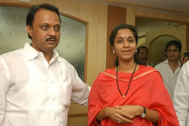 सुप्रिया सुळे आणि अजित पवार