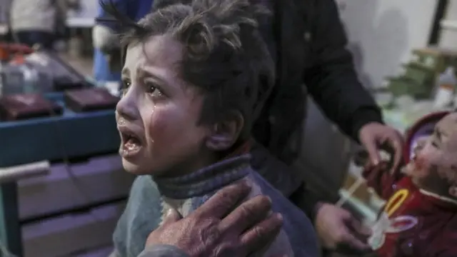 أطفال من الغوطة الشرقية