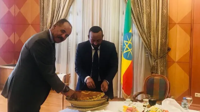 Pirezidaant Isaayaas Afawarqii fi Ministira mummee Dr Abiyyi Ahimad