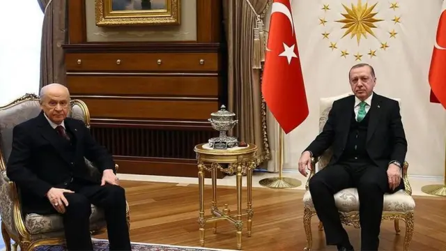 MHP Genel Başkanı Devlet Bahçeli ve Cumhurbaşkanı Recep Tayyip Erdoğan