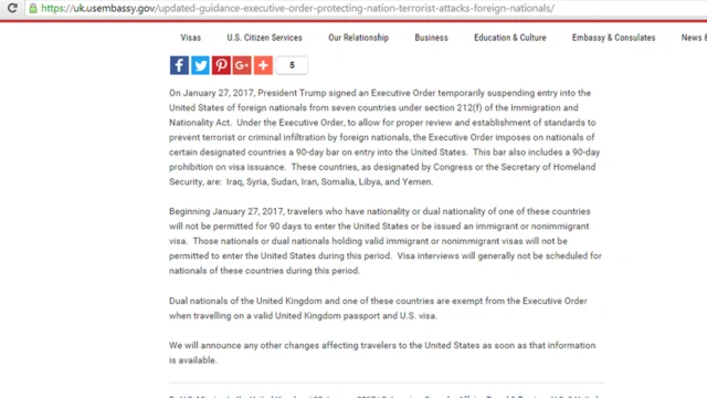 تازه ترین اطلاعیه سفارت آمریکا