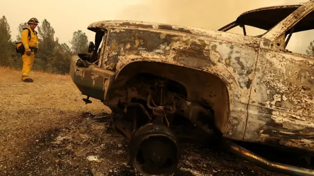 Лісова пожежа у Каліфорнії