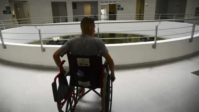 Soldado colombiano afectado por el conflicto