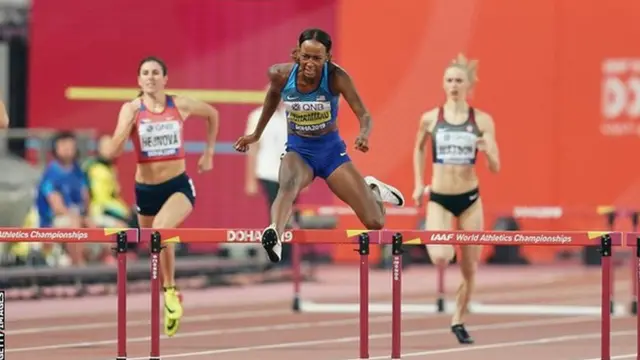 Dalilah Muhammad akishiriki mbio mjini Doha