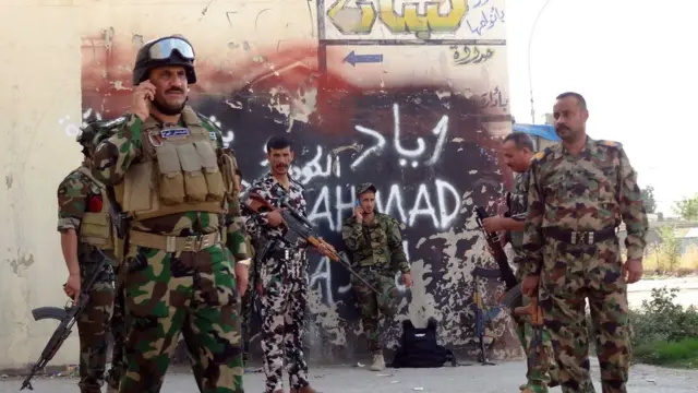Kerkük'teki Irak güçleri