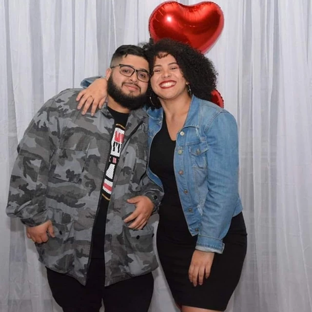 Victor e Kathleen durante o namoro
