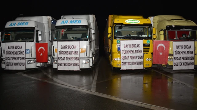 Sedat Peker adına Suriye'ye gönderilen TIR'lar.