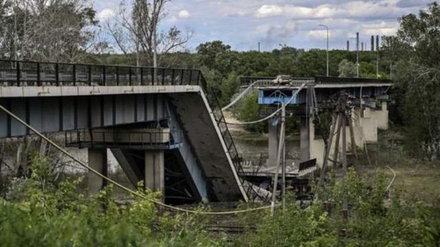 The Luhansk regional governor blamed Russian 'orcs' for destroying a bridge between Severodonetsk and Lysychansk