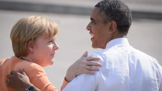 Обама и Меркель, Берлин, 2013 год