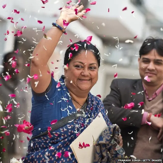 राजस्थानच्या मुख्यमंत्री वसुंधराराजे