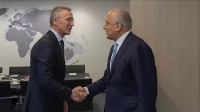 خلیلزاد نن دوشنبه د ناټو له سرمنشي ین سټولټنبرګ سره کتلي دي