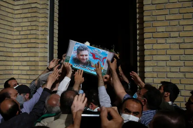 Albay Hasan Sayad Hüdayi'nin cenaze töreni