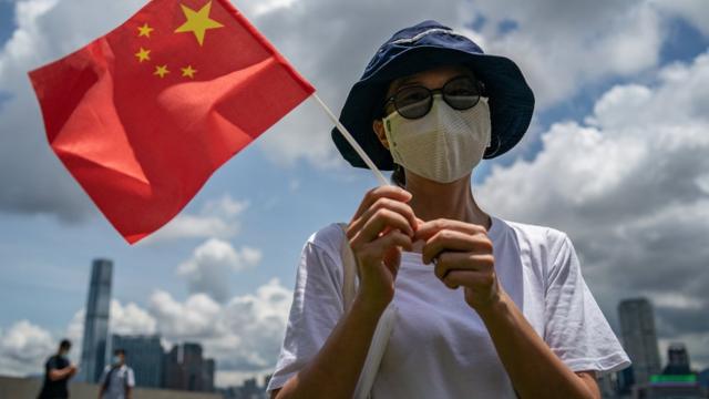親北京人士認為《國安法》可以令香港穩定。