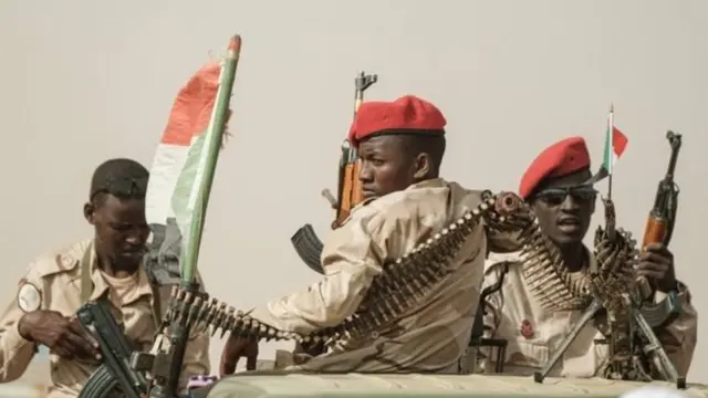 Image d'archives des éléments de la Force d'intervention rapide (RSF) du Soudan