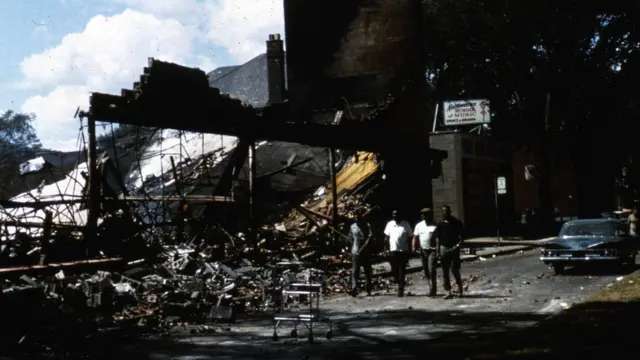 imagen de los destrozos