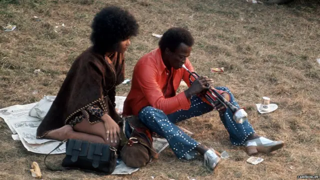 Miles Davis at the Isle of Wight festival 1970