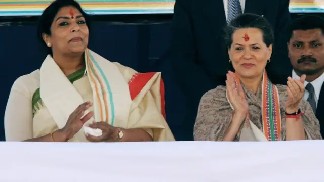 रेणुका चौधरी और सोनिया गांधी