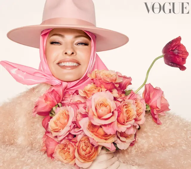 Linda Evangelista na Vogue