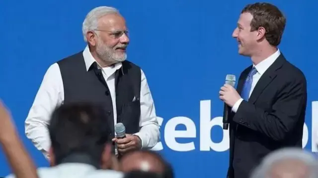नरेंद्र मोदी मार्क झुकरबर्ग