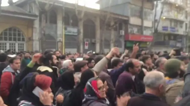 تجمع اعتراضی در رشت