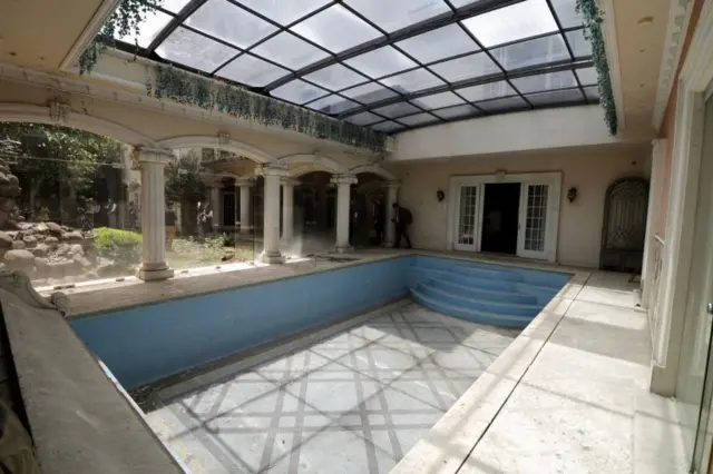 Vista de la piscina
