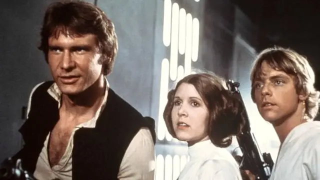 Harrison Ford, Carrie Fisher y Mark Hamill