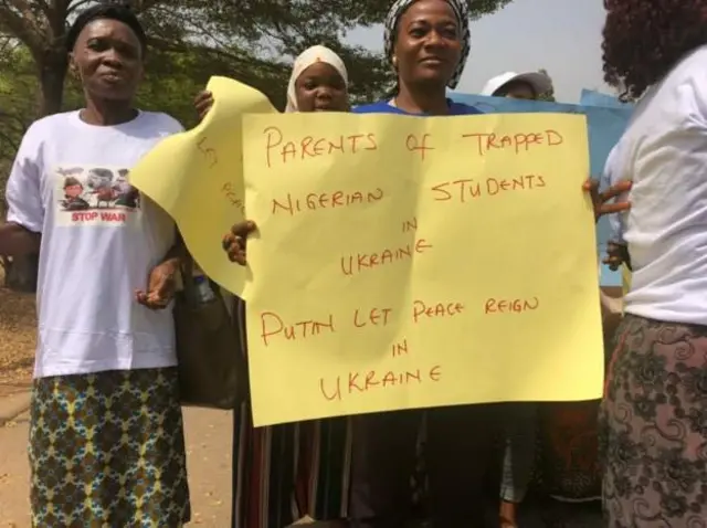 Parents of Ukraine Nigerian students