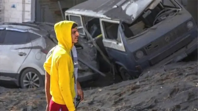 गज़ा में हमले के बाद की स्थिति