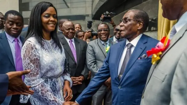 Bi Grace Mugabe na Mumewe marehemu Robert Mugabe