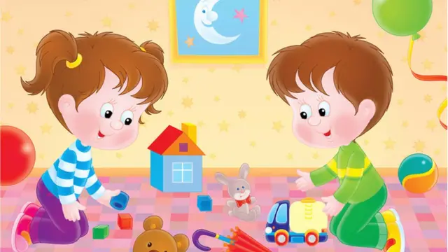 Мальчик и девочка играют