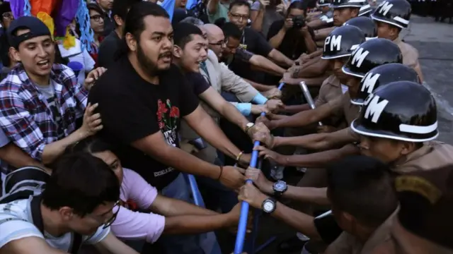 Protestas en Guatemala.