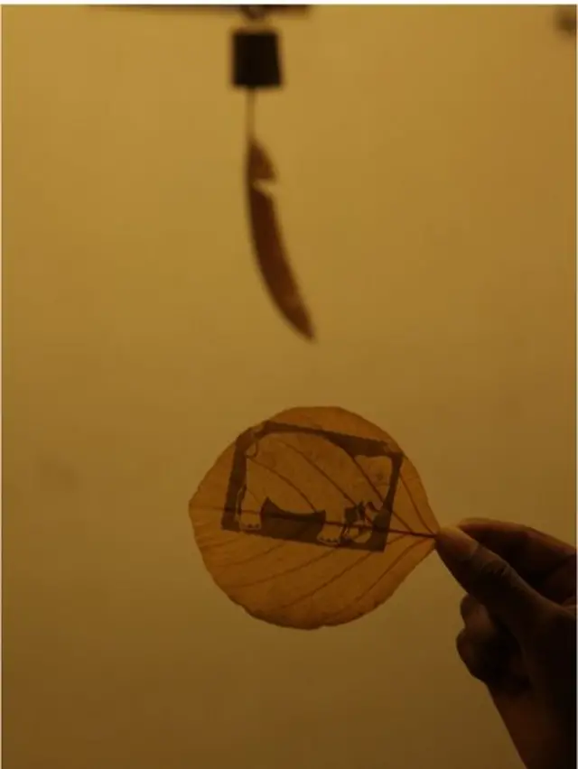 இலையில் பிரிண்டிங்.