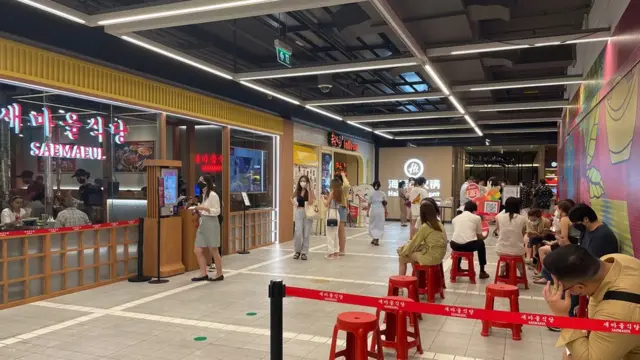 ร้านอาหารเกาหลีในห้างสรรพสินค้าชั้นนำแห่งหนึ่งใน กทม.